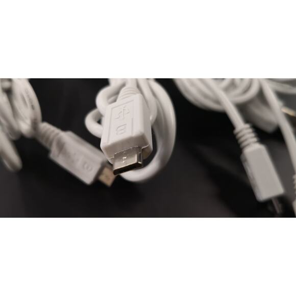 5 Pack. 3ft USB to Micro USB Cable. White. 5PC Cord. For Charging Cellphone - Picture 4 of 5